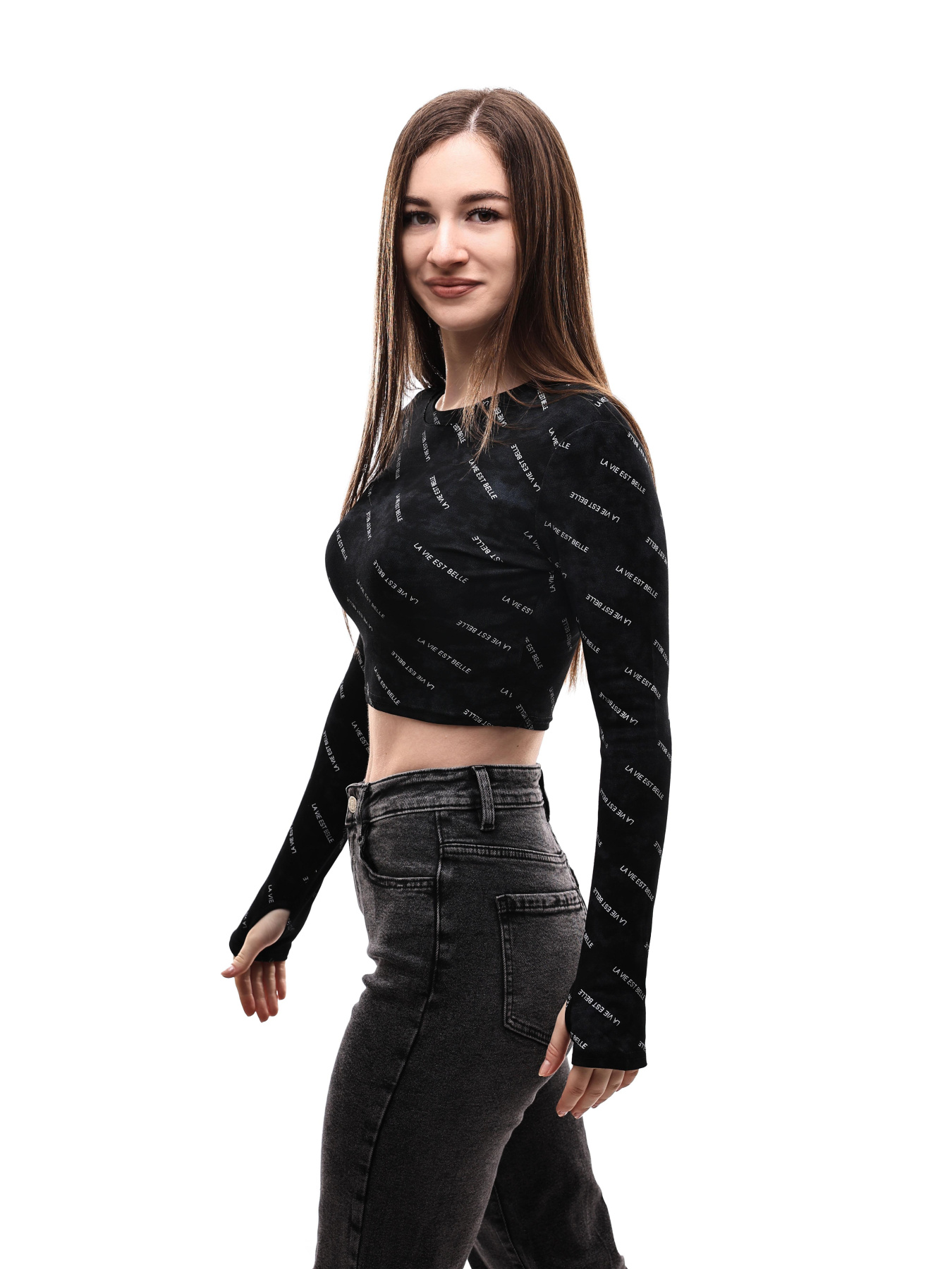 Лонгслів жіночий Чорний LUMO модель 698291 Фото