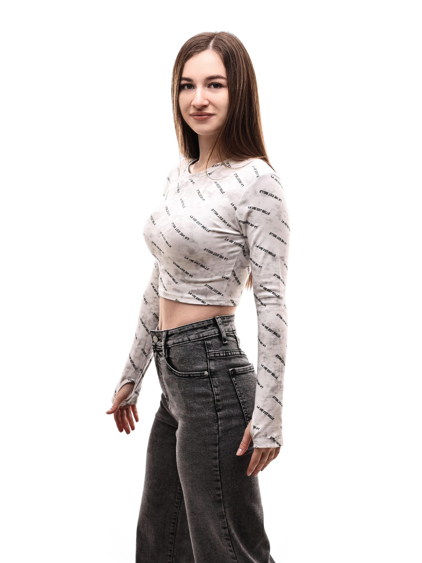 Лонгслів жіночий Білий LUMO модель 698292 Фото