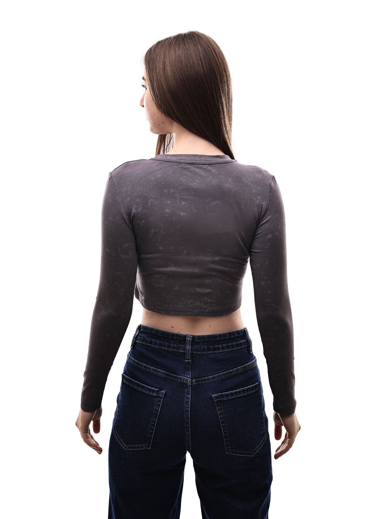 Лонгслів жіночий Темно-сірий LUMO модель 698324 Фото