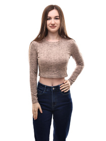 Лонгслів жіночий Бежевий LUMO модель 698325 Фото