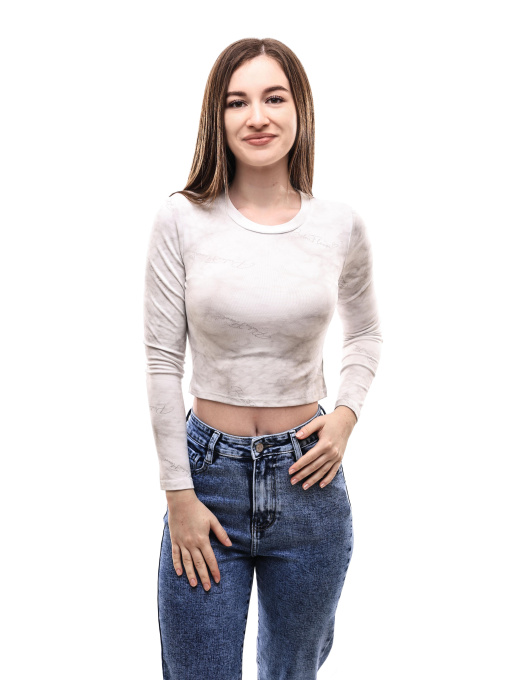 Лонгслів жіночий Білий LUMO модель 698518 Фото