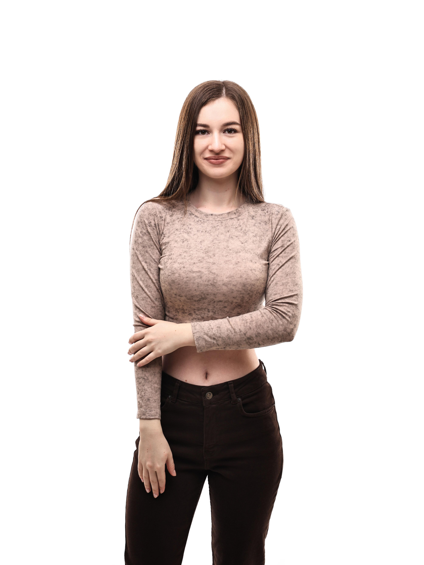 Лонгслів жіночий Бежевий LUMO модель 698519 Фото