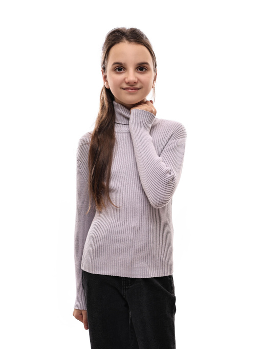 Гольф вязаный для девочки подростка Серый LUMO модель 688097 Фото