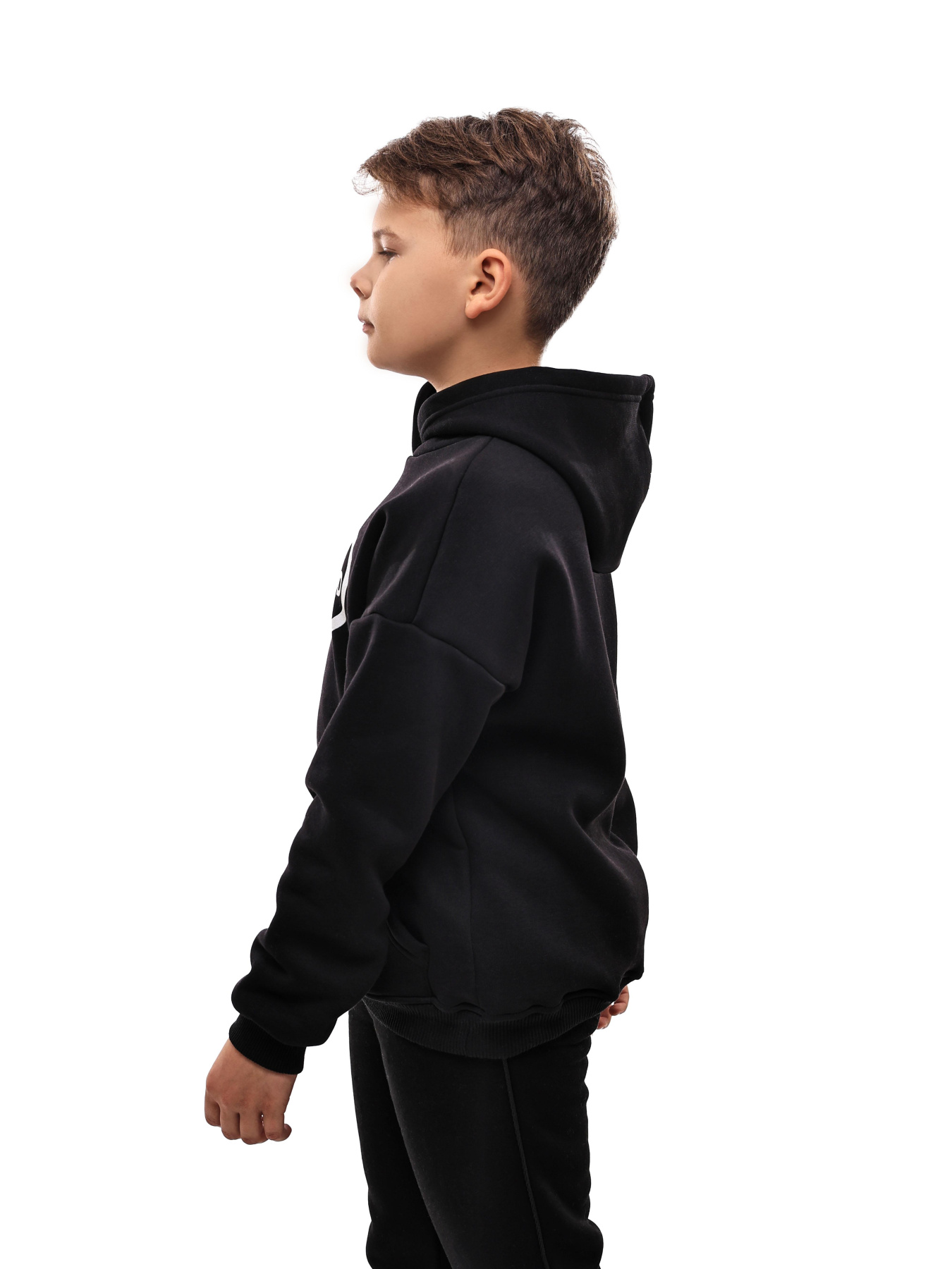 Худи для мальчика подростка Чёрный ELFTEX модель 707536 Фото