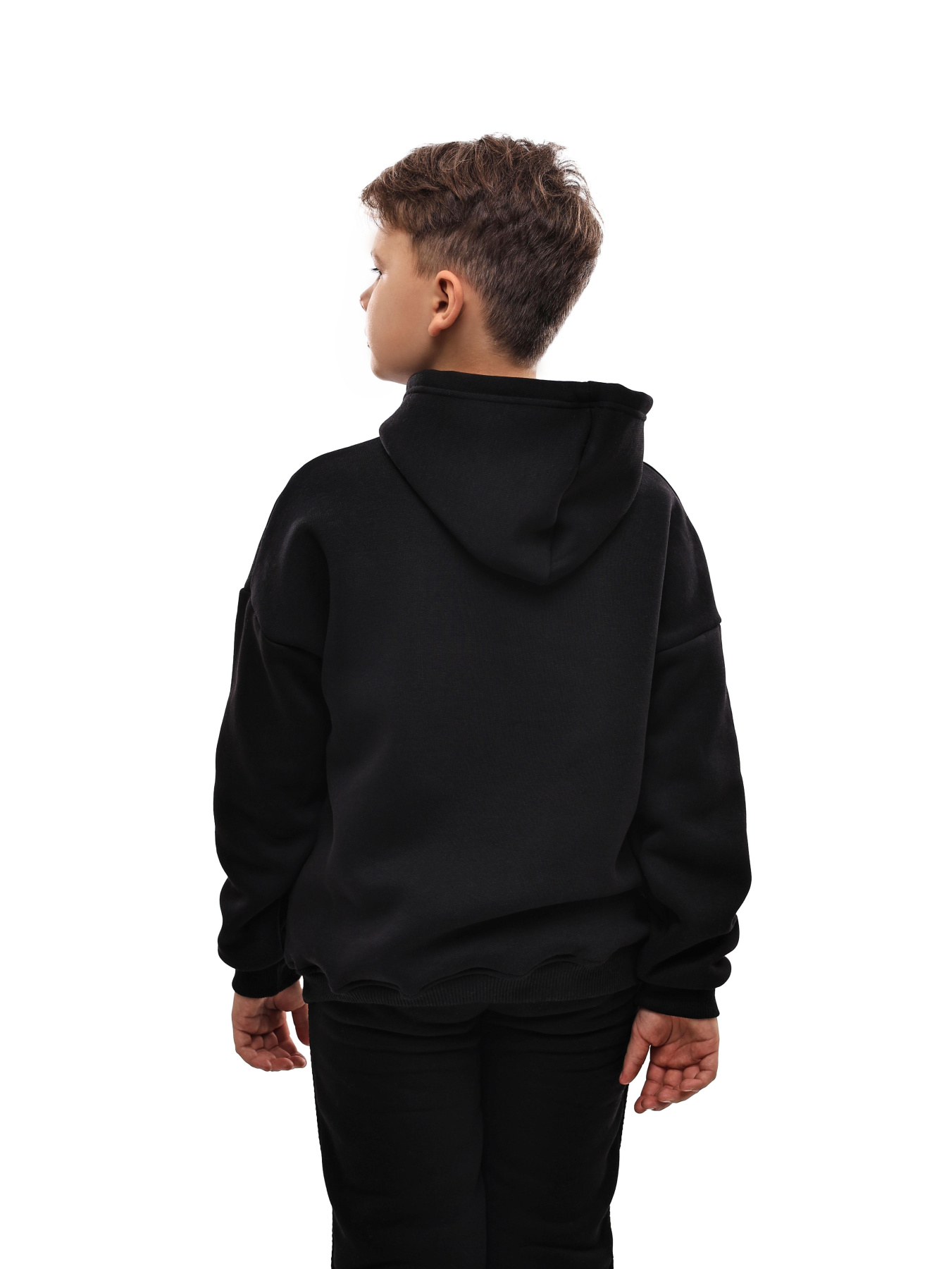 Худи для мальчика подростка Чёрный ELFTEX модель 707536 Фото