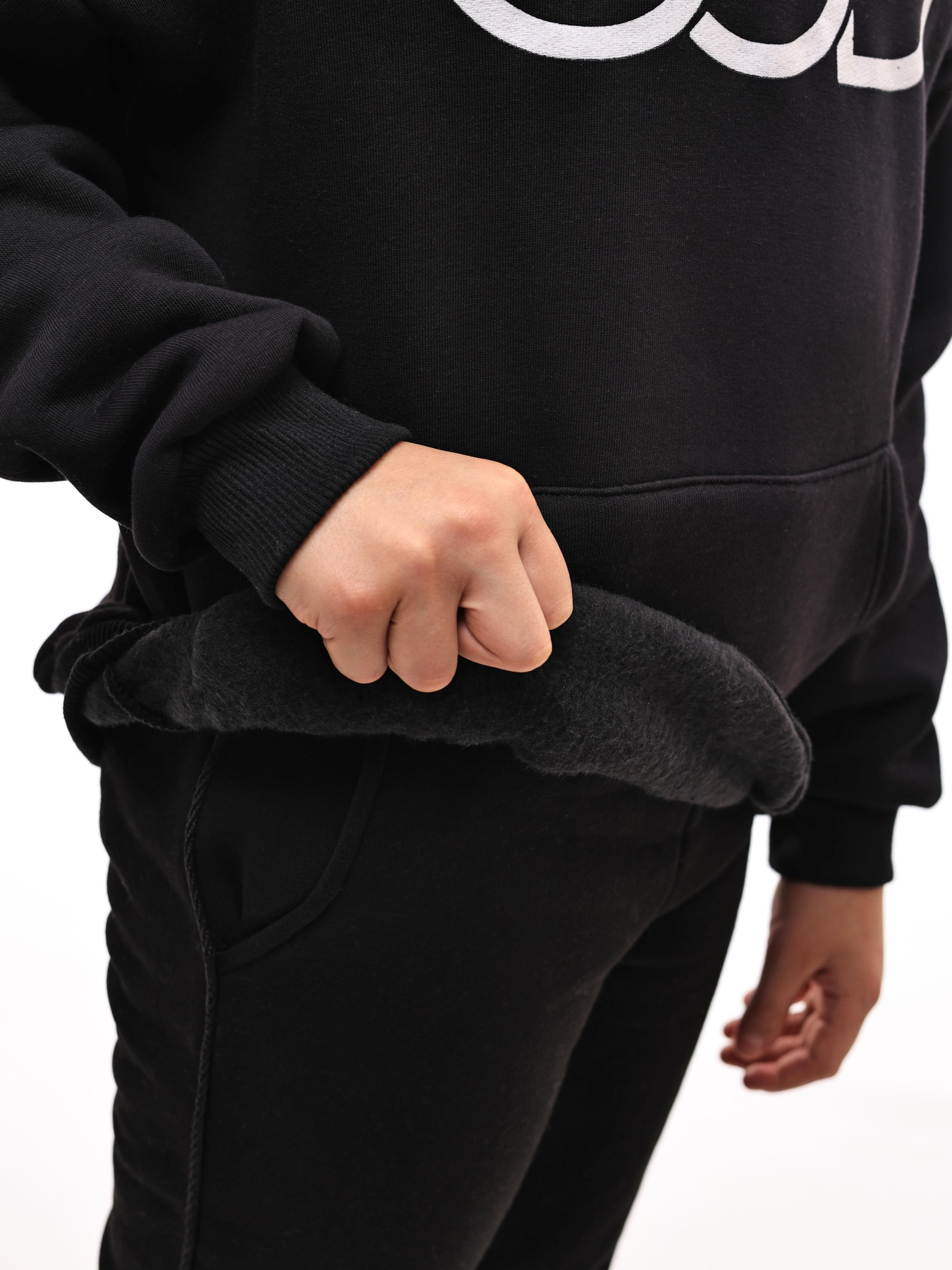 Худи для мальчика подростка Чёрный ELFTEX модель 707536 Фото