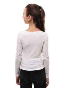 Лонгслив для девочки подростка Молочный LUMO модель 710387 Фото