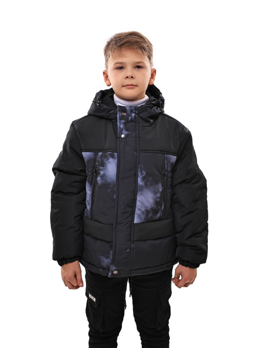 Куртка зимняя для мальчика подростка Чёрный STREAM модель 702747 Фото