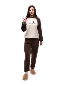 Пижама женская Тёмно-коричневый LUMO модель 692584 Фото