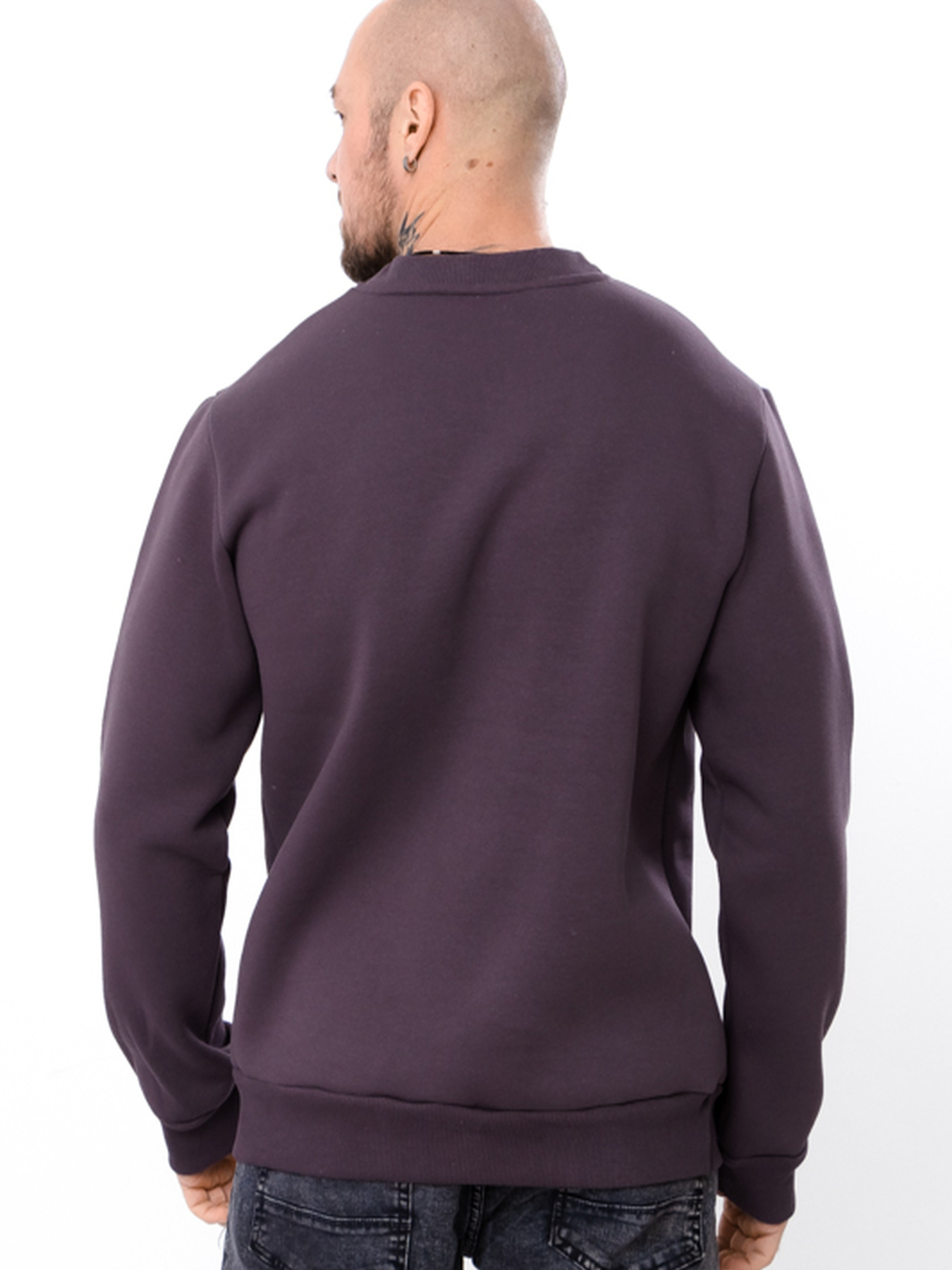 Теплий світшот чоловічий однотонний з манжетами, Графітовий Носи Своє (8167-025) модель 8167-025-nzhir Фото