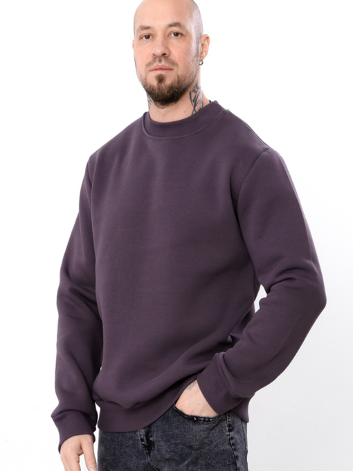 Теплий світшот чоловічий однотонний з манжетами, Графітовий Носи Своє (8167-025) модель 8167-025-nzhir Фото