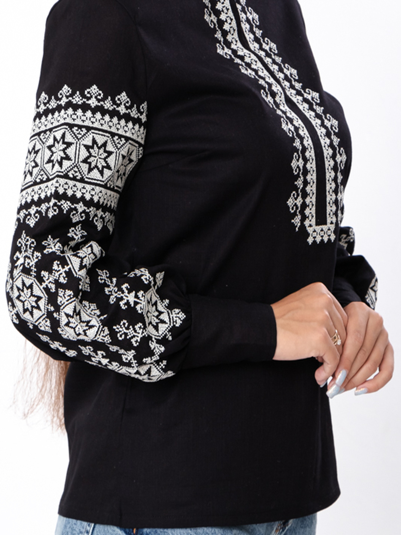 Вышитая рубашка Носи своє модель 8409-132-22-chornij Фото