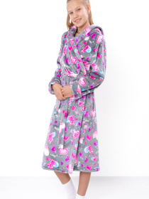 Халат Носи своє модель 6390-035-5-buzkovo-rozhev-serdechka-na-sromu Фото