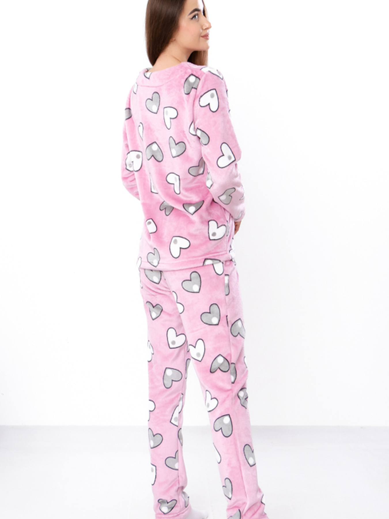 Пижама Носи своє модель 8162-035-serdechka-na-rozhevomu Пижама Носи своє модель 8162-035-serdechka-na-rozhevomu Фото