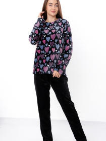 Пижама Носи своє модель 8162-035-1-serdechka-rozhevij-blakitnij Фото