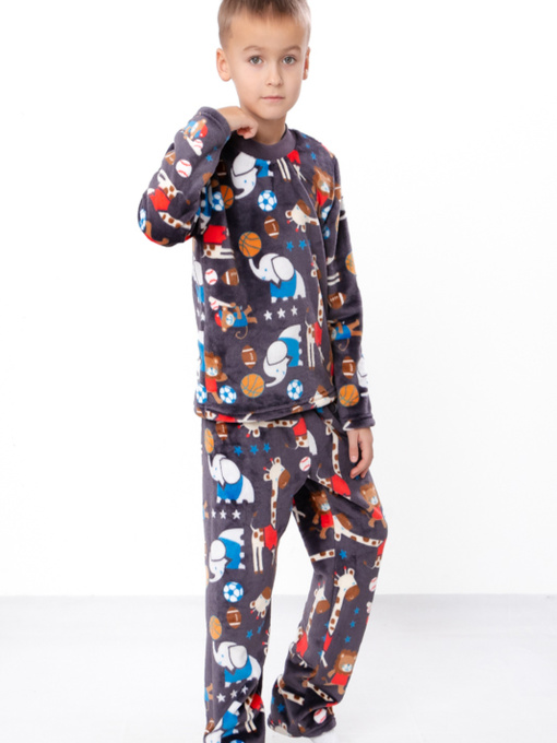 Пижама Носи своє модель 6079-035-4-1-zvrqta-na-sro-korichnevomu Фото