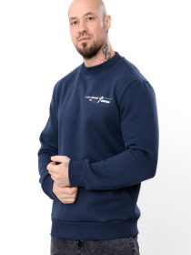 Чоловічий теплий світшот з написом "THE NEXT", Темно-синій Носи Своє (8167-025-33) модель 8167-025-33-sinxo-chornij Фото