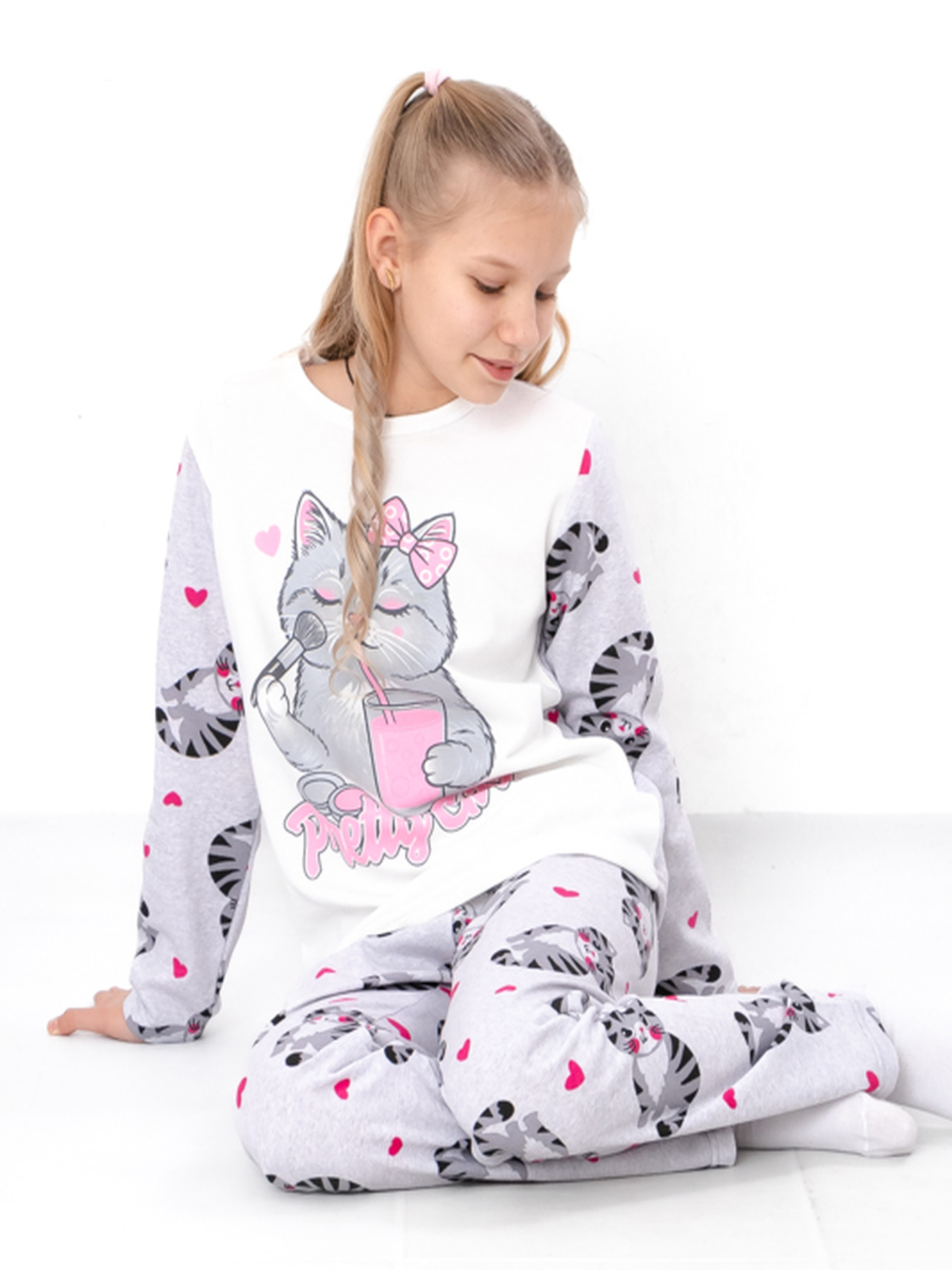 Пижама Носи своє модель 6076-024-33-2-koti-srij-melanzh Фото