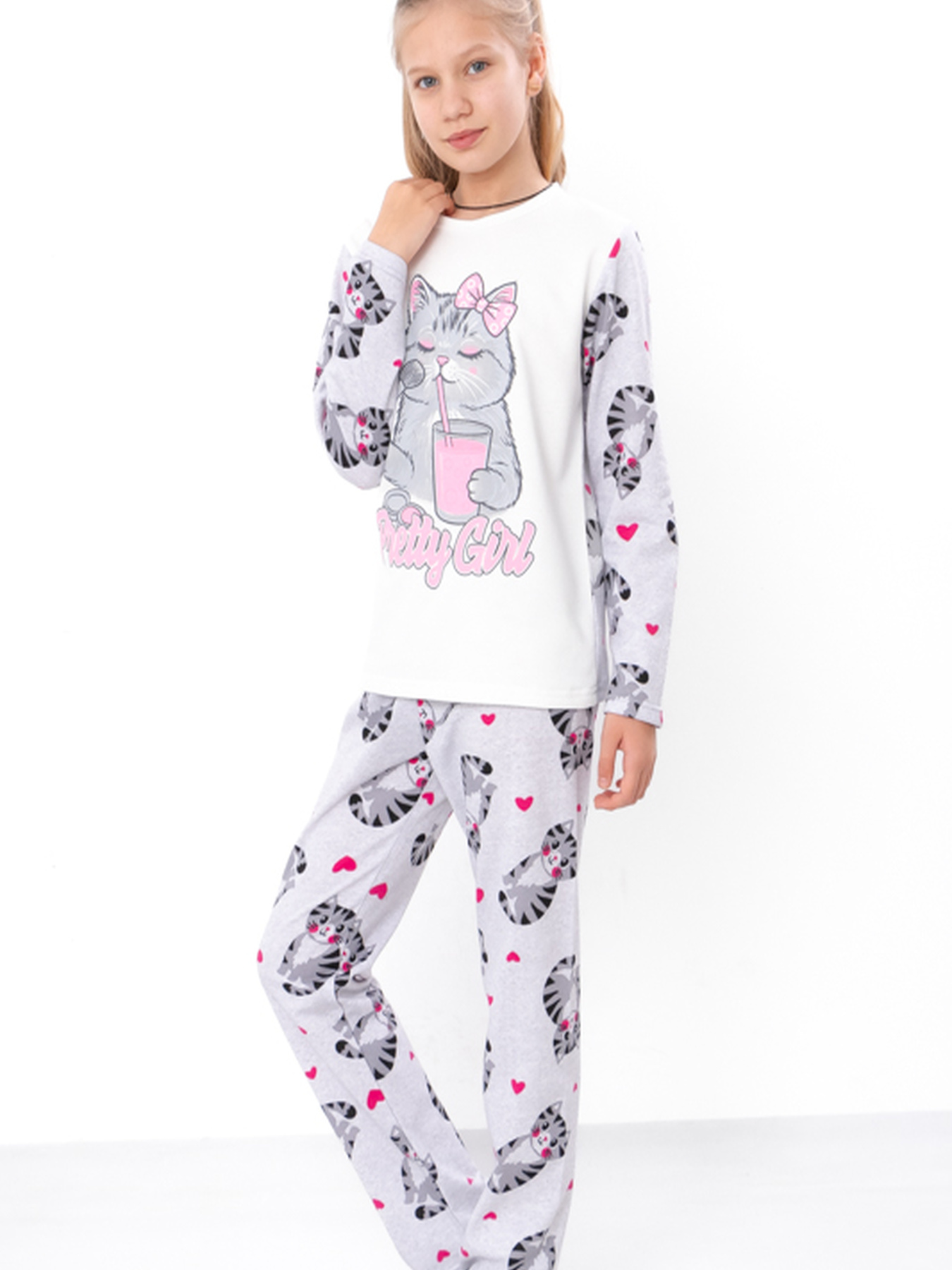 Пижама Носи своє модель 6076-024-33-2-koti-srij-melanzh Фото