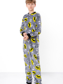 Махровий комбінезон для хлопчика-підлітка на блискавці, Сірий Носи Своє (6167-035-1) модель 6167-035-1-srij-betmen Фото