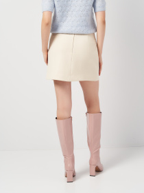 Спідниця міні H&M модель 1084078arl_Светло-бежевый Фото
