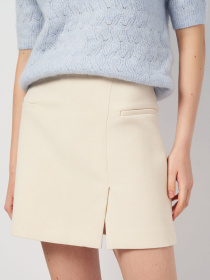 Юбка мини H&M модель 1084078arl_Светло-бежевый Фото