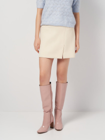 Юбка мини H&M модель 1084078arl_Светло-бежевый Фото