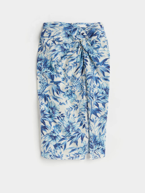 Спідниця міді H&M модель 10840740wer_Бело-синий Фото