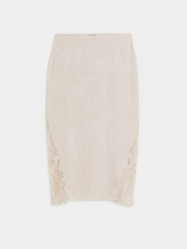 Юбка миди H&M модель 1162416wer_Светло-бежевый Фото