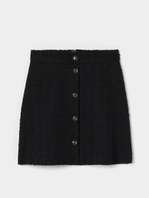 Юбка мини H&M модель 1415883wer_Черный Фото