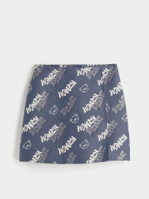 Спідниця міні H&M модель 10449335wer_Синий Спідниця міні H&M модель 10449335wer_Синий Фото