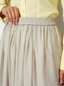 Юбка миди H&M модель 9505383wer_Светло-зеленый Фото