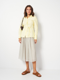 Спідниця міді H&M модель 9505383wer_Светло-зеленый Спідниця міді H&M модель 9505383wer_Светло-зеленый Фото