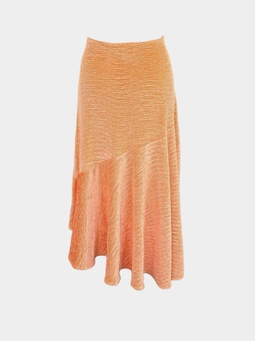 Юбка велюровая модель 3647132wer_Оранжевый Фото