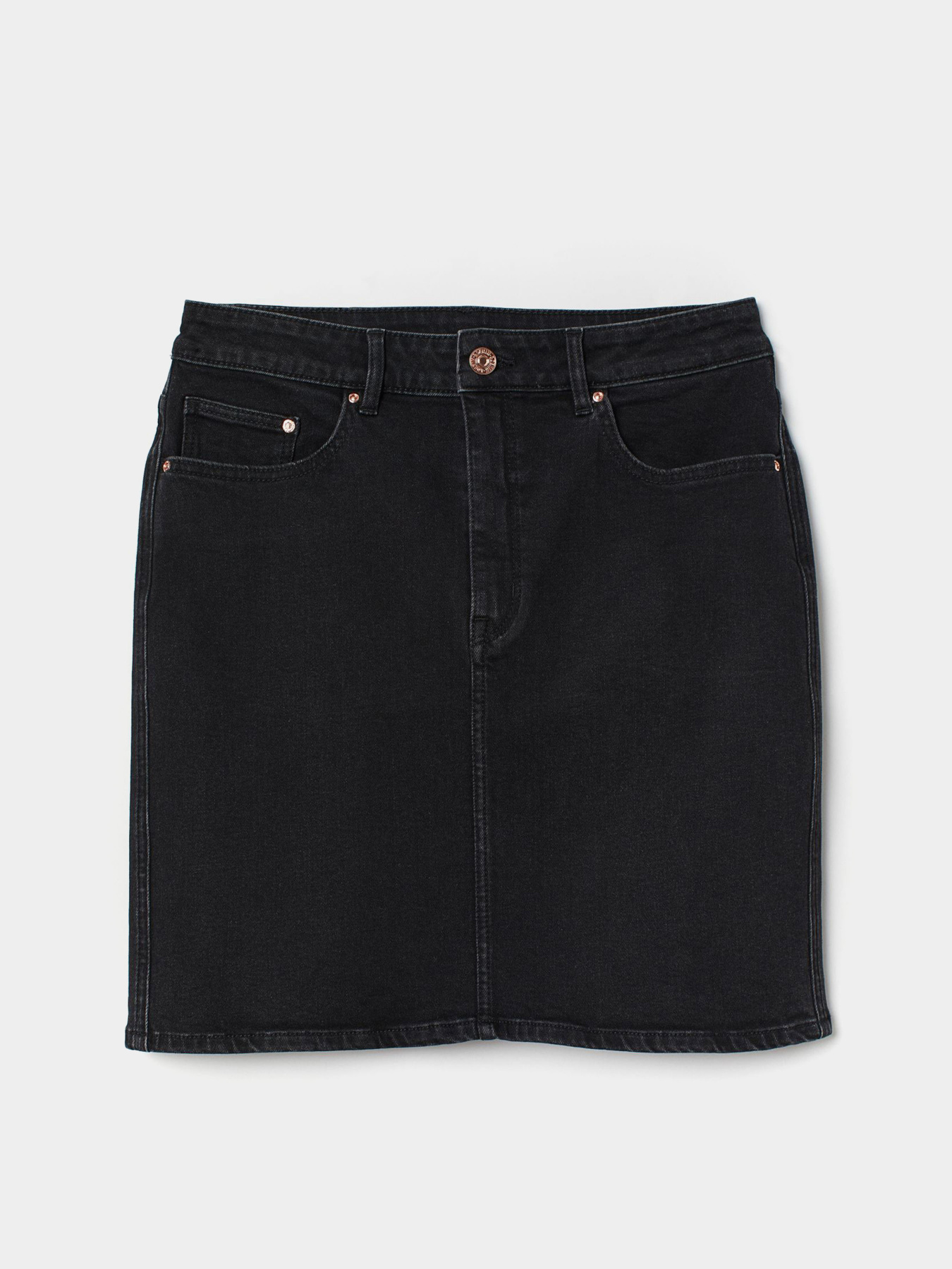 Джинсовая юбка H&M модель 7298609wer_Черный Фото