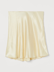 Юбка мини H&M модель 9899043wer_Светло-желтый Фото