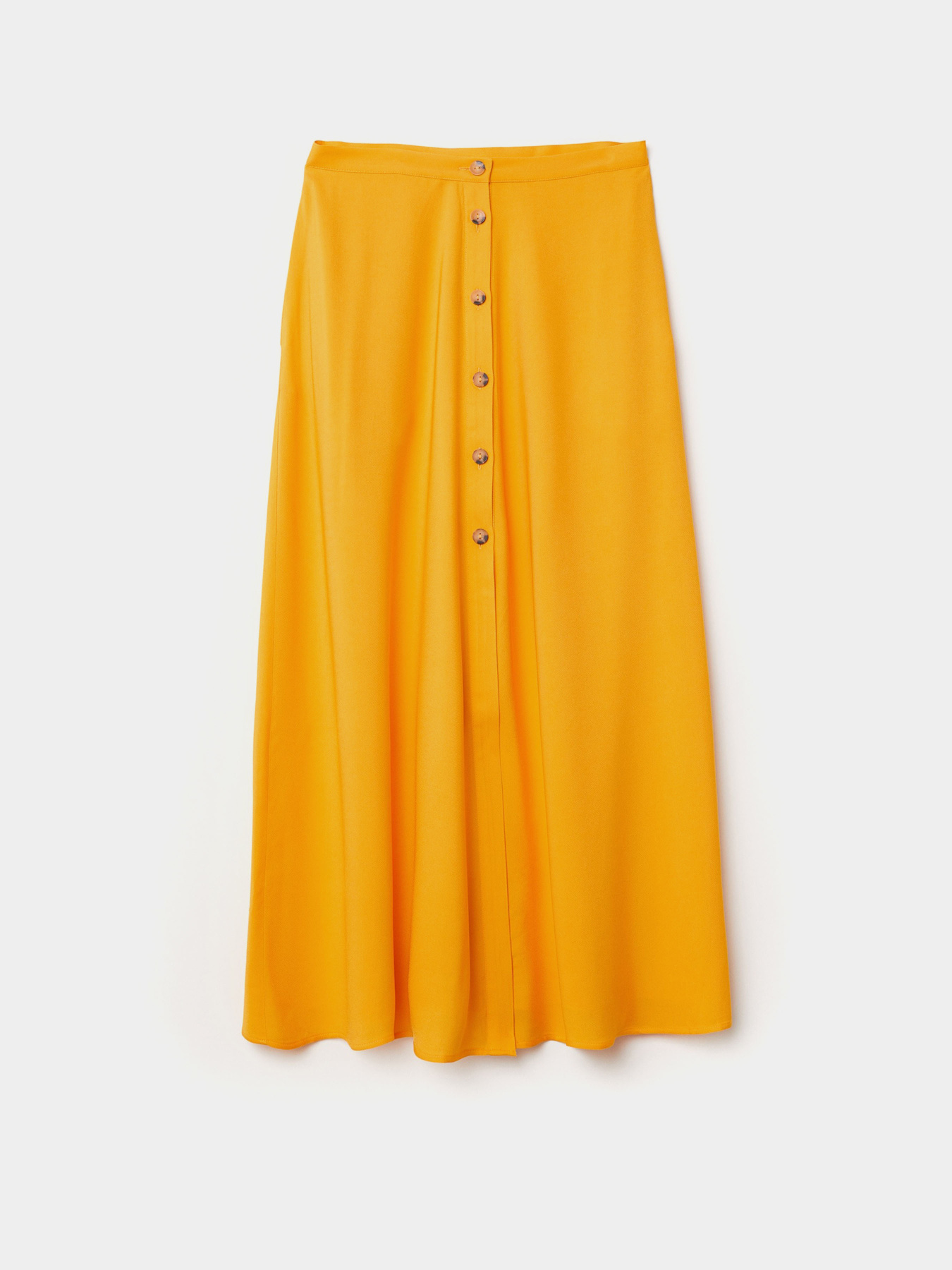 Спідниця міді H&M модель 6100081wer_Ярко-желтый Фото