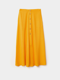Спідниця міді H&M модель 6100081wer_Ярко-желтый Фото