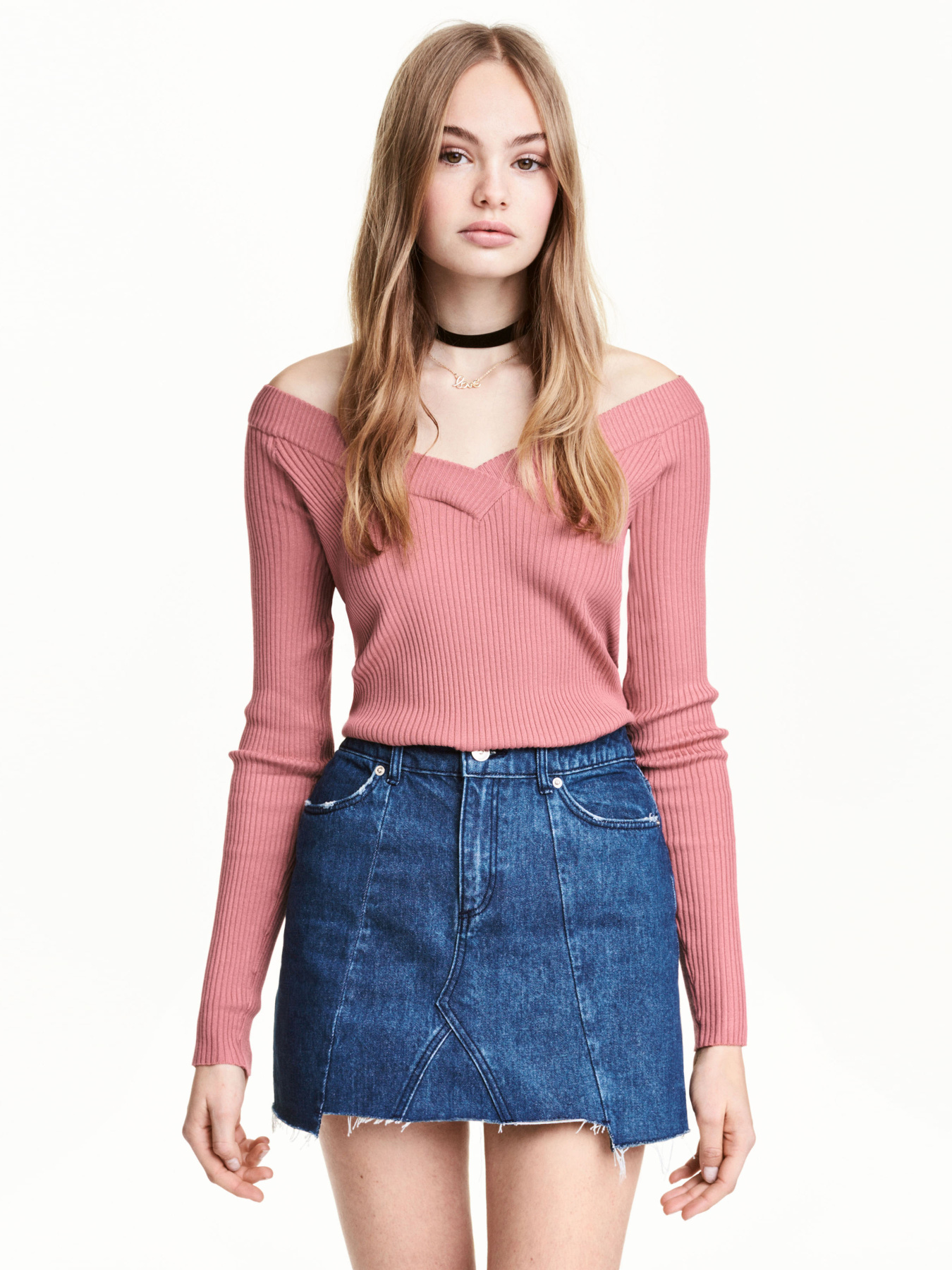 Джинсова спідниця H&M модель 4631035wer_Синий Фото