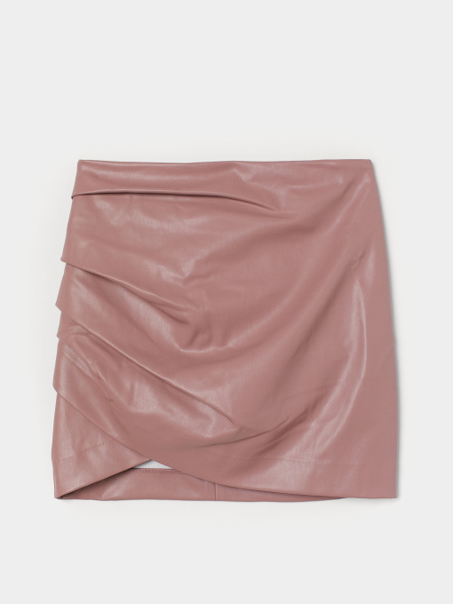 Юбка мини H&M модель 9318422wer_Пудровый Фото