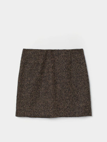 Спідниця міні H&M модель 9936394wer_Коричневый Фото