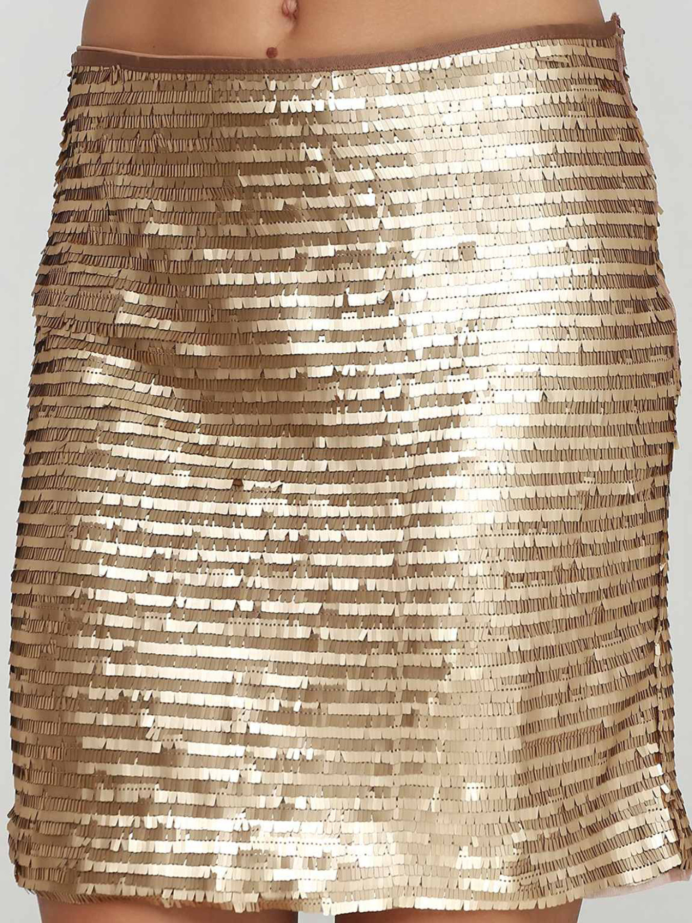 Юбка мини H&M модель 5168095wer_Золотистый Фото