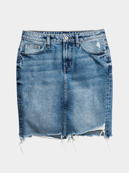 Джинсовая юбка H&M модель 8528541wer_Синий Фото