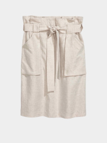 Юбка миди H&M модель 5361576wer_Светло-бежевый Фото