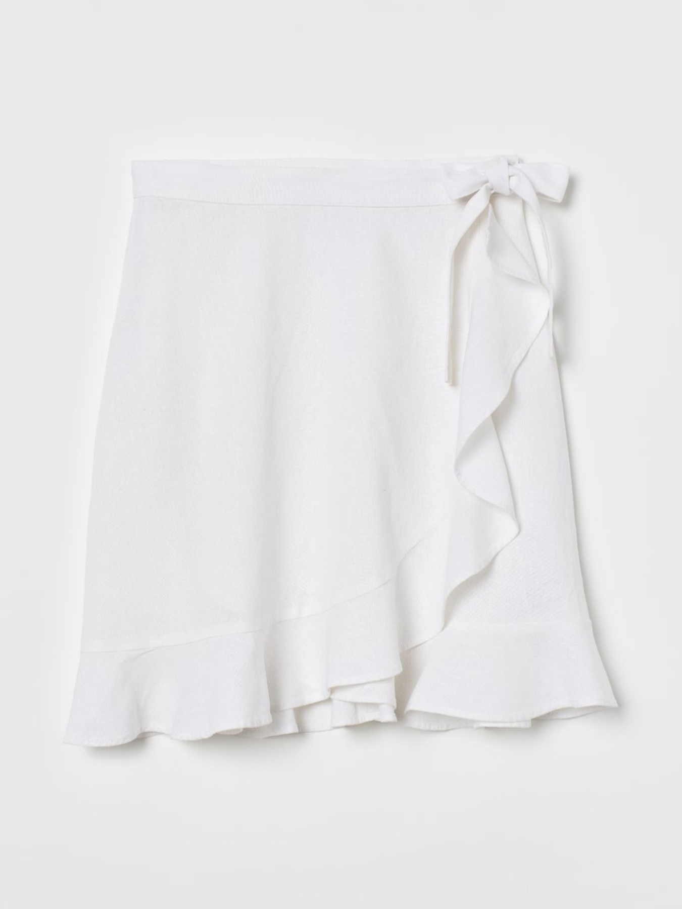 Юбка мини H&M модель 8847711wer_Белый Фото