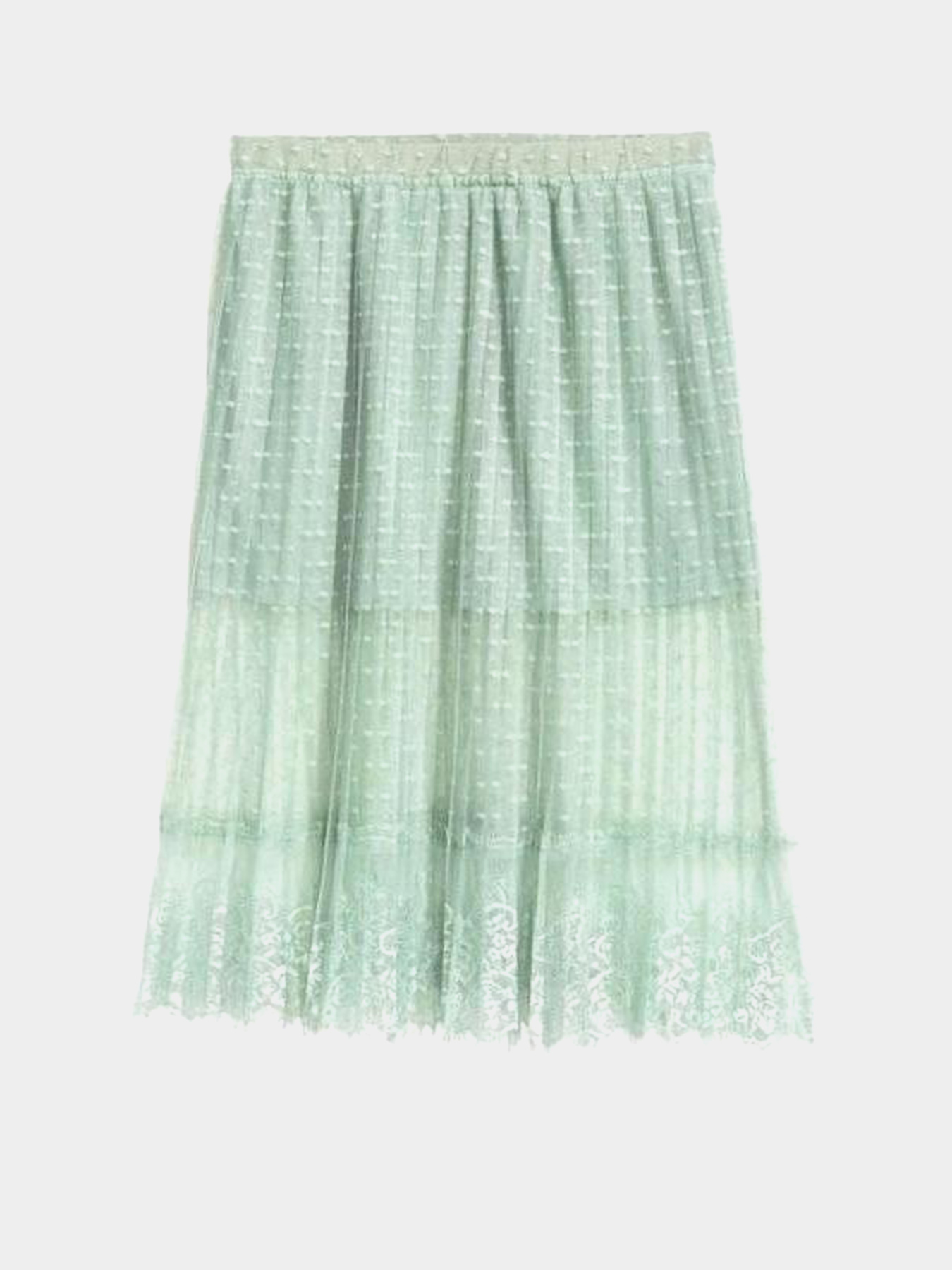 Юбка миди H&M модель 7875961wer_Светло-бирюзовый Фото