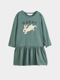 Сукня міді H&M модель 10689686kwer_Зеленый Фото