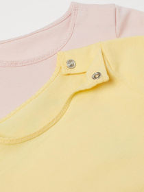 Набір футболок H&M модель 8257641kwer_Розово-желтый Фото