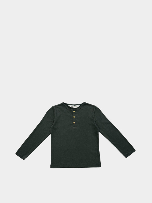 Лонгслив H&M модель 7896691kwer_Темно-зеленый Фото