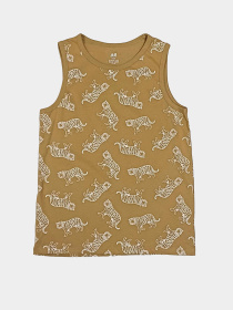 Майка H&M модель 8584153kwer_Светло-коричневый Майка H&M модель 8584153kwer_Светло-коричневый Фото